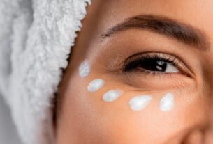 skincare área dos olhos