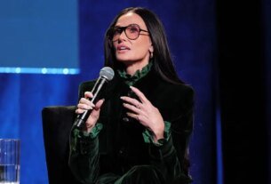 Minimalismo e maximalismo juntos? Demi Moore mostra que dá…