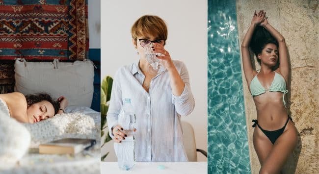 Integrando sono água e luz em sua rotina de beleza